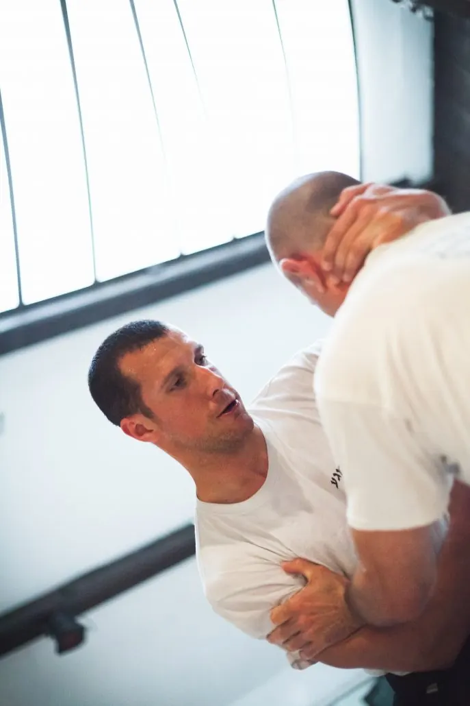 Pratiquants de Krav Maga Lyon pendant un cours
