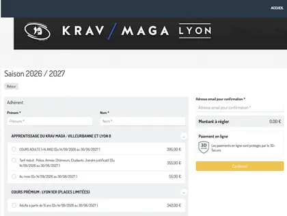 Comment s’inscrire à Krav Maga Lyon