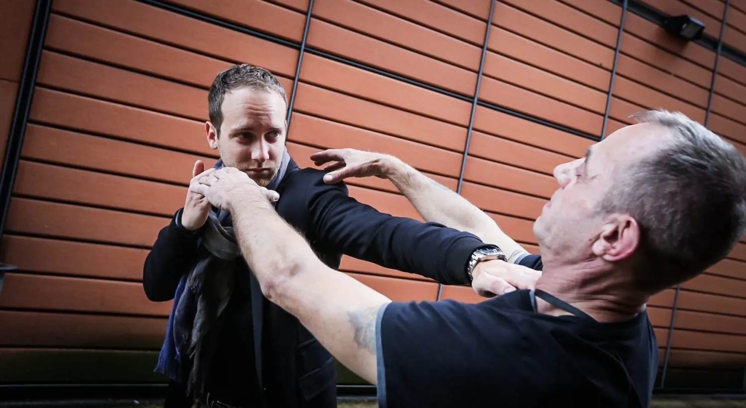 Cours de Krav Maga Lyon en situation d’entraînement
